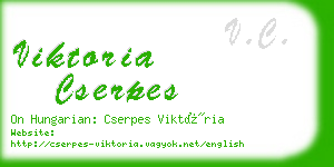 viktoria cserpes business card